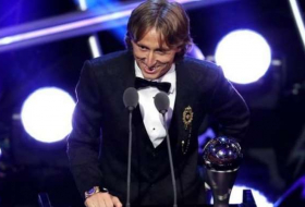 Luka Modric named best male player and Marta best female player at Fifa awards