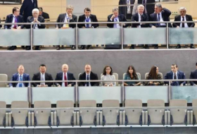 Azerbaijani, Russian presidents watch mixed team competitions at Judo world championships- UPDATED, PHOTOS
