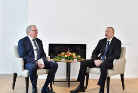   President Aliyev meets Equinor CEO in Davos  