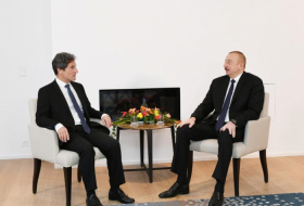   President Aliyev meets SUEZ Executive Vice-President for International Development  