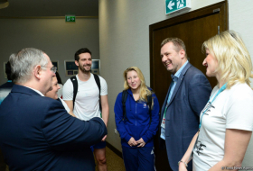 Czech envoy to Azerbaijan meets gymnasts at Trampoline & Tumbling World Cup