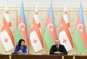  Azerbaijani, Georgian presidents make press statements-  UPDATING  