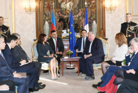 Mehriban Aliyeva meets with French first lady and President of French Senate 