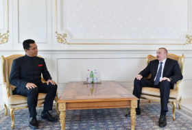   President Ilham Aliyev receives credentials of incoming Indian ambassador  