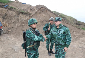  Azerbaijani SBS chief checks combat readiness of checkpoints at border with Armenia 