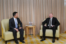  President Ilham Aliyev meets with president of China National Electric Engineering 