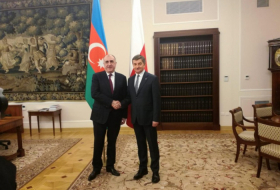  Azerbaijani FM meets Speaker of Poland's Sejm