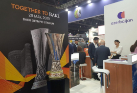  UEFA Europa League trophy brought to Baku   