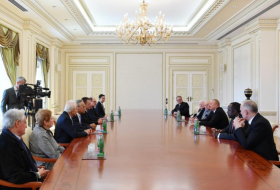  Azerbaijani president receives delegation of International Union of Architects 