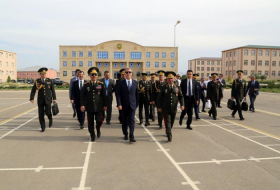  Defense ministers of Azerbaijan, Turkey visit Training-Educational Center & Military Lyceum