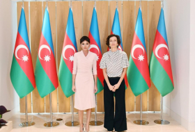  First Vice-President Mehriban Aliyeva meets with Director-General of UNESCO Audrey Azoulay 