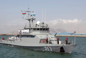  Kazakh warship arrives in Baku -  VIDEO  