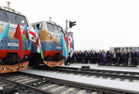  First cargo delivered via Baku-Tbilisi-Kars railway from Turkey to Georgia   