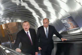  President Ilham Aliyev views work done at Khatai station of Baku Metro - PHOTOS
