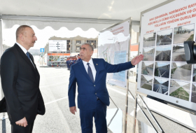   President Ilham Aliyev attends opening of newly-reconstructed street and roads in Baku  