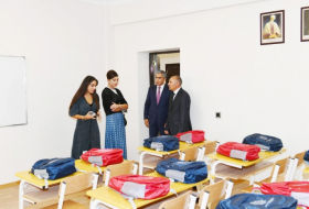  First Vice-President Mehriban Aliyeva attends opening of Malikchobanli village secondary school 