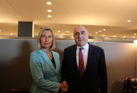  Azerbaijani FM Mammadyarov meets with EU's Mogherini 