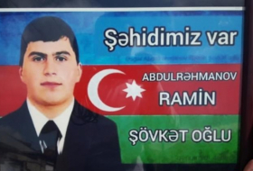  Azerbaijani soldier, killed on the frontline, buried 