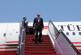  Erdogan Arrives in Baku to attend Turkic Council's Summit 