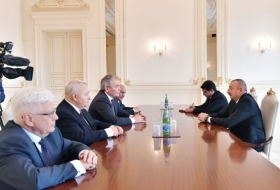   President Ilham Aliyev receives Russian delegation  