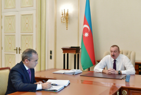   President Ilham Aliyev receives Mikayil Jabbarov in connection with his appointment to new post  