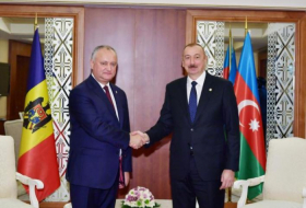  President Ilham Aliyev met with Moldovan President Igor Dodon - PHOTOS