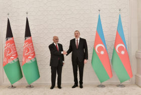   President Ilham Aliyev meets Afghan President Mohammad Ashraf Ghani  