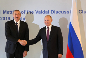 Azerbaijani, Russian presidents meet in Sochi - UPDATED