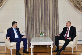  Azerbaijani president receives delegation led by Turkish minister of agriculture and forestry  