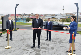  President Ilham Aliyev attends opening of “ASAN Həyat” complex in Shamakhil 