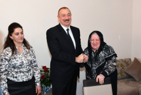   President Ilham Aliyev views conditions at newly constructed building for earthquake-affected families in Shamakhi  
