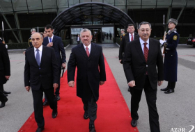   King Abdullah II of Jordan completes official visit to Azerbaijan  