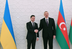 Official welcome ceremony held for Ukrainian president in Azerbaijan - PHOTOS