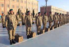  Group of Azerbaijani peacekeepers return from Afghanistan -  VIDEO  
