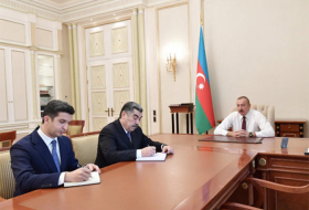   President Ilham Aliyev receives newly appointed Hajigabul, Naftalan executives   