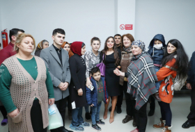   Leyla Aliyeva meets with children undergoing treatment at National Hematology & Transfusion Center  