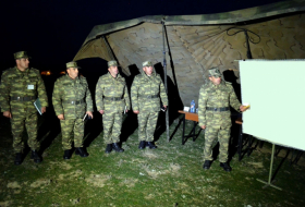   Azerbaijani Army conducts night combat firing  