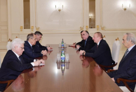  President Ilham Aliyev receives Russian foreign minister Lavrov 