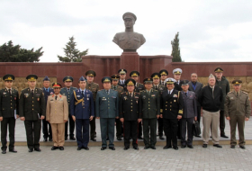 Foreign military attachés visit Azerbaijan Military Lyceum 