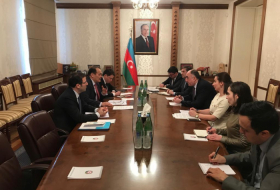 Azerbaijani FM meets Turkic Council Sec-Gen 