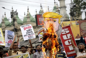   Protests in cities across India against Donald Trump visit -    NO COMMENT    