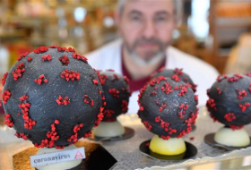  Chocolate coronavirus by French baker provokes smiles -  NO COMMENT  