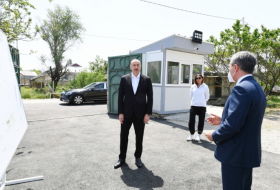  President Ilham Aliyev viewed work done as part of renovation of Pirsaat Baba shrine in Shamakhi - PHOTOS