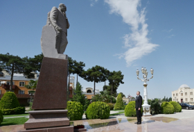   President Ilham Aliyev arrives in Aghjabadi district for visit  