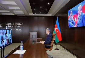  Vusal Huseynov met with volunteers via video conferencing  