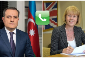  Azerbaijani FM holds phone talk with British minister 