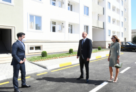  Azerbaijani president and first lady attend opening of newly renovated dormitory 