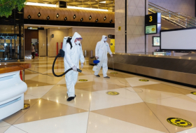   Large-scale disinfection operations performed at Heydar Aliyev International Airport  