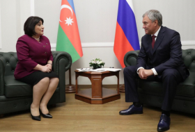 Speaker of Azerbaijani Parliament meets Russia's Vyacheslav Volodin 