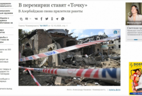   Russian newspaper highlights Armenian missile attack on Ganja   